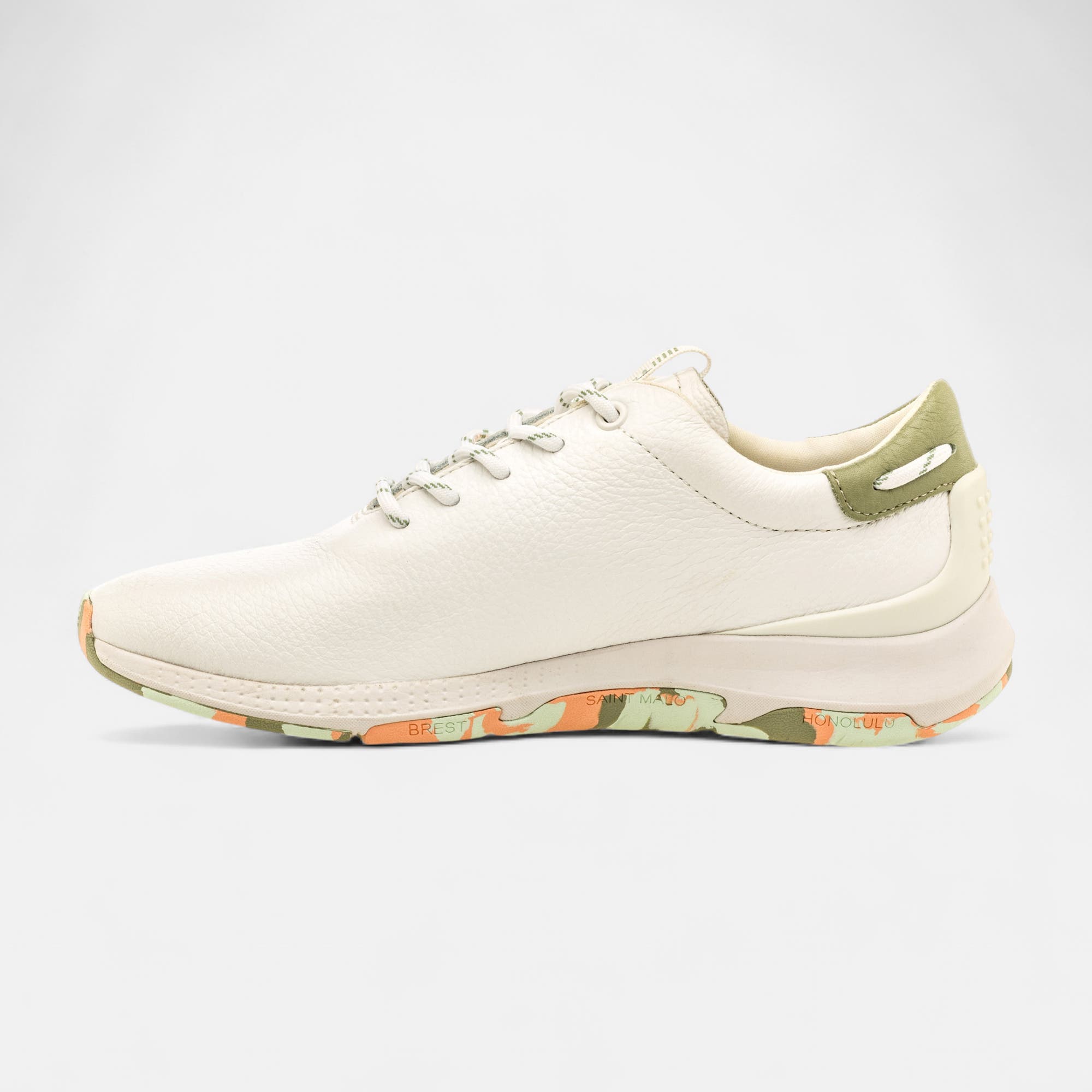 Baskets basses Femme en cuir blanc