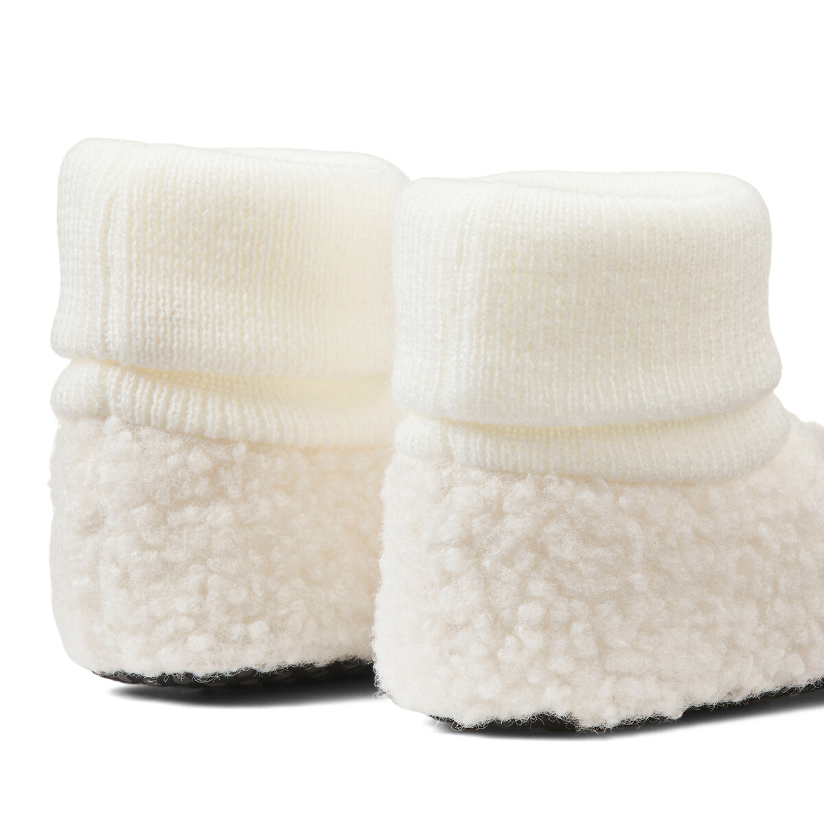 COLEÇÕES LA REDOUTE<br>Pantufas de lã com detalhe em pandakop