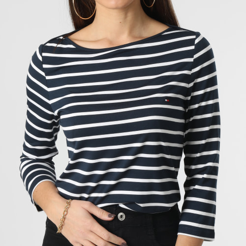 Tee Shirt Manches Longues Femme Heritage Boat 2042 Bleu Marine