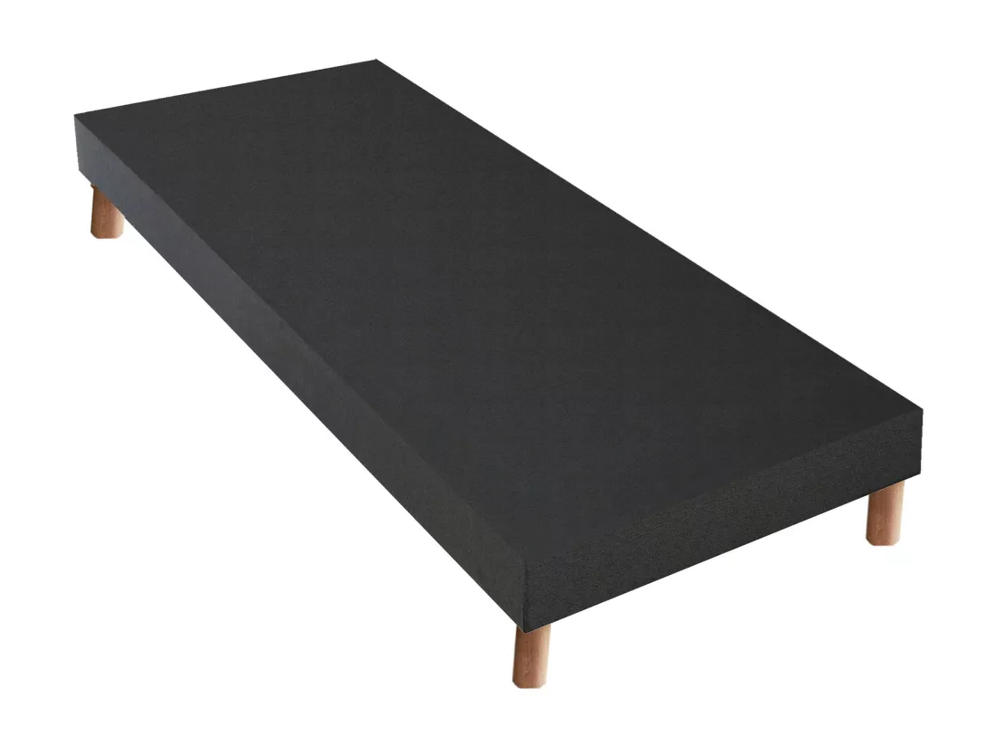 Ensemble matelas à ressorts fermes biconiques SPECTRE avec sommier Dimensions - 90 x 190 cm, Sommier - Noir