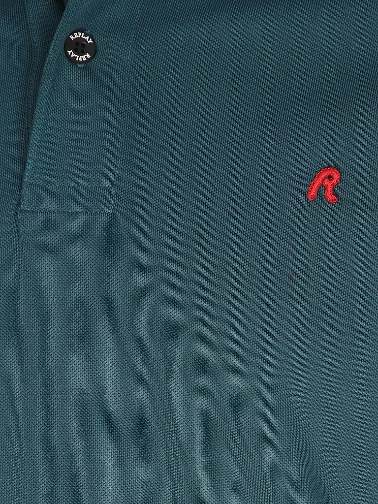 REPLAY Poloshirt dunkelgrün