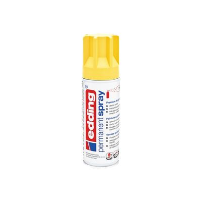 Edding 5200 - Bombe de peinture acrylique - jaune trafic - mat - 200 ml