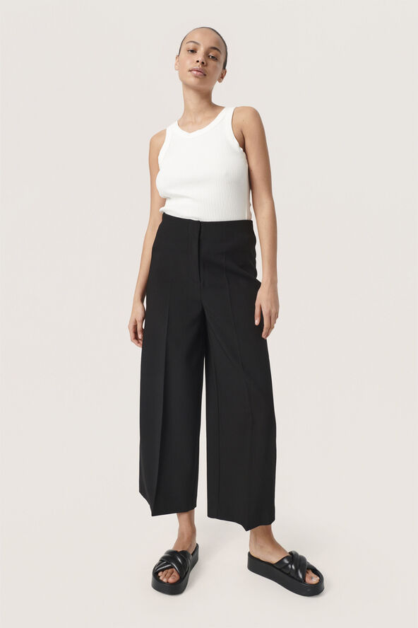 Soaked in Luxury SLCorinne Wide Pants Black