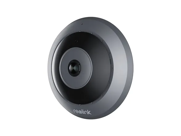 Reolink Fisheye Series FE-W - Netværksovervågningskamera - fisheye - indendørs - farve (Dag/nat) - 6,5 MP - 2560 x 2560 - 2K - fast brændvidde - audio - trådløs - WiFi - 2.4GHz radio, 5 GHz radio - H.265 - DC 12 V
