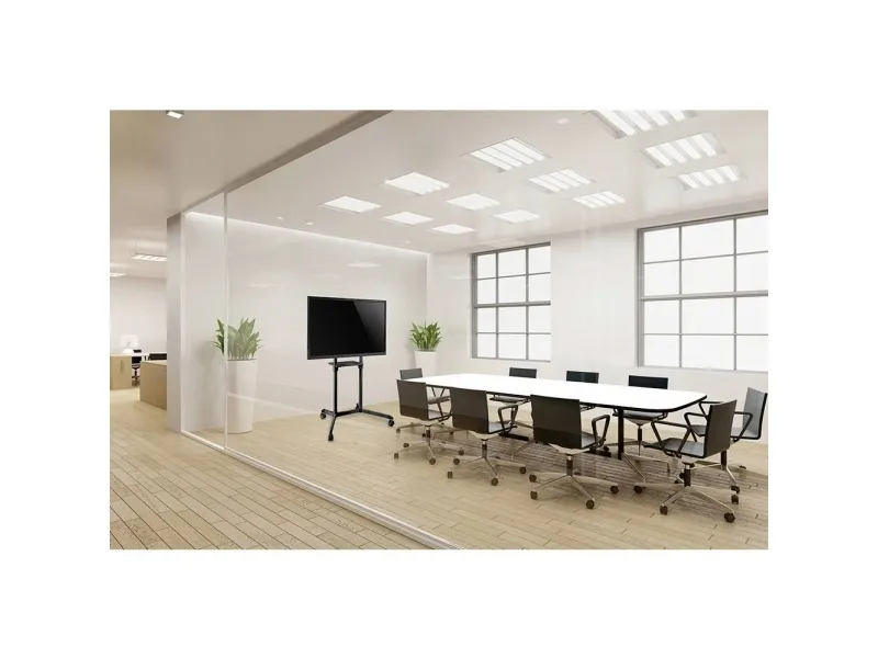 Neomounts NS-M1250 - Vogn med hjul - for LCD display - sort - skærmstørrelse: 37