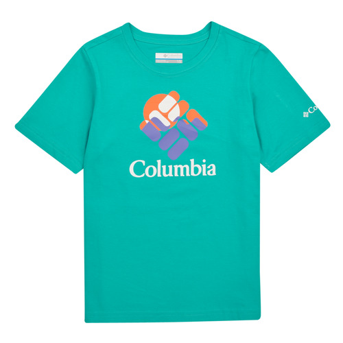 Columbia - VALLEY CREEK SHORT SLEEVE GRAPHIC SHIRT - Bleu