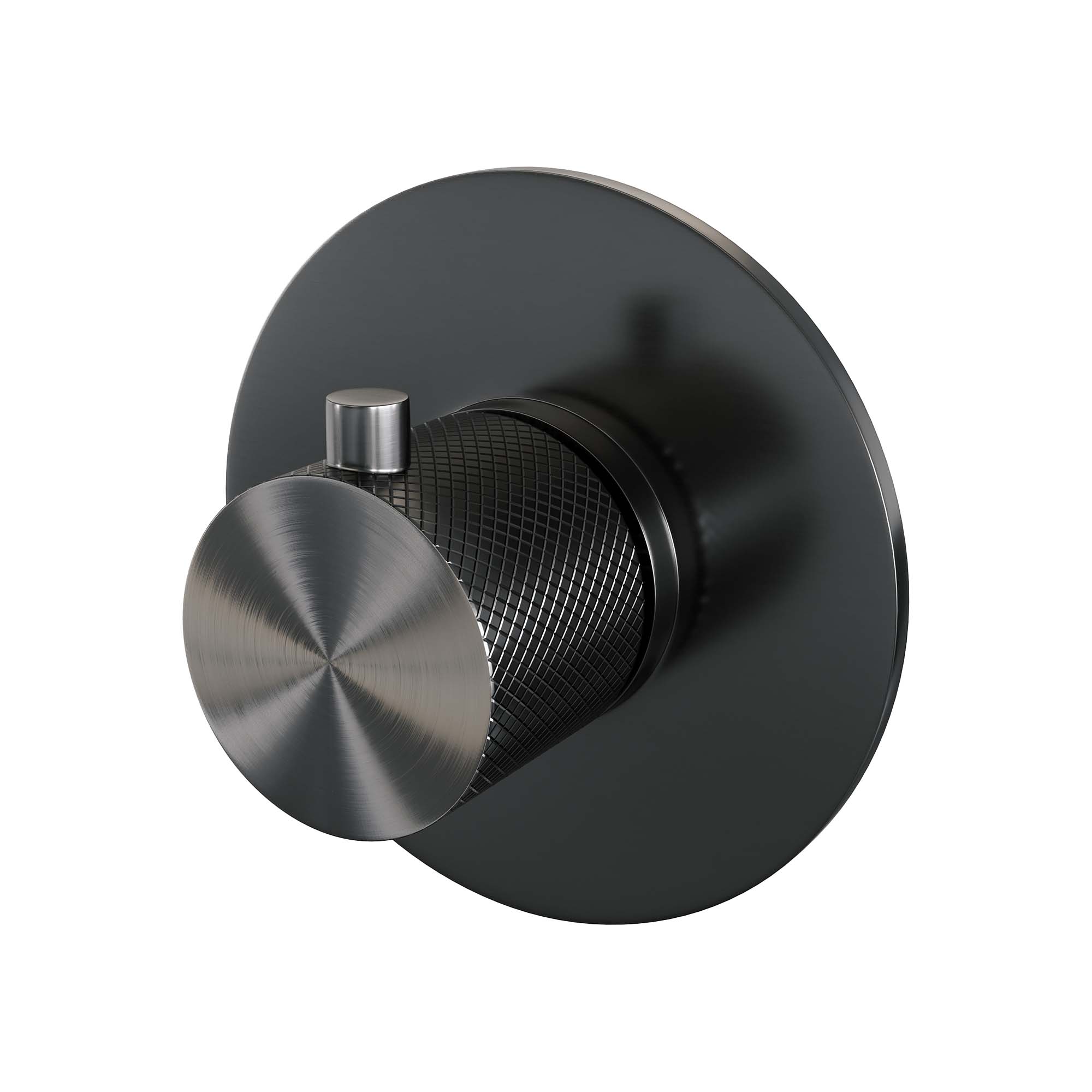 Brauer Gunmetal Carving losse inbouwthermostaat gunmetal geborsteld PVD