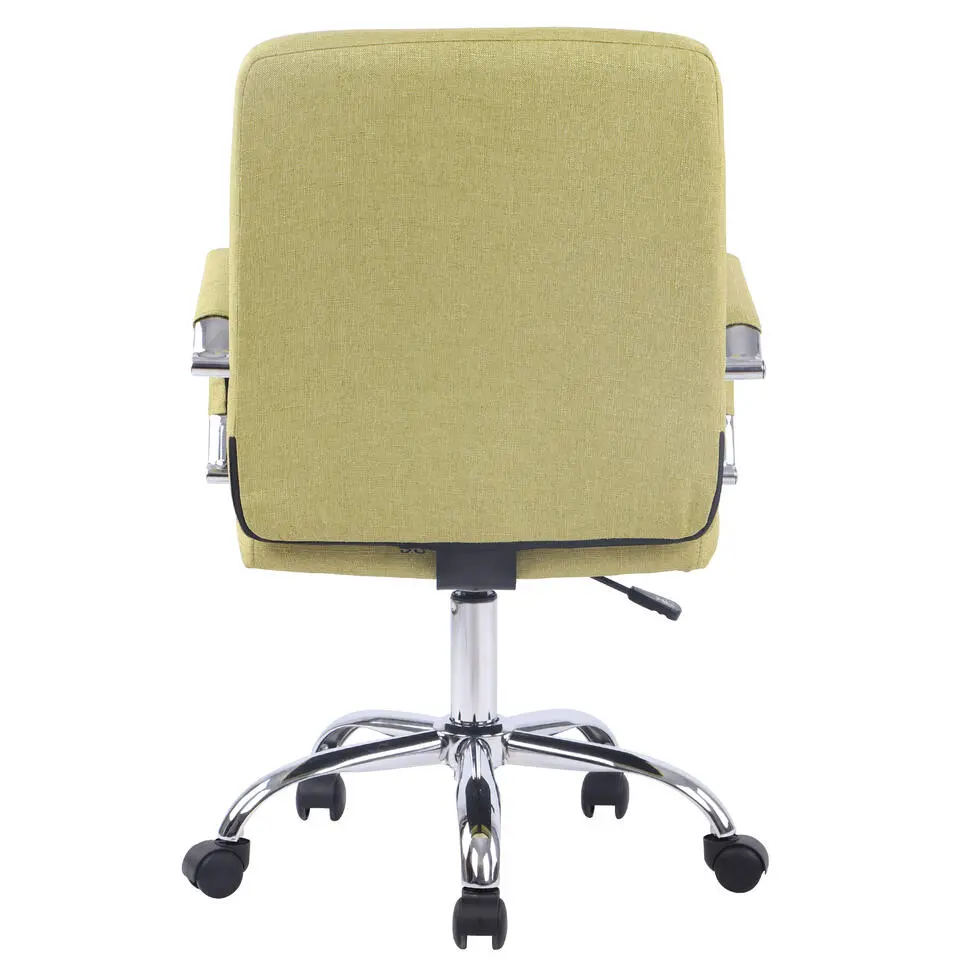 CLP Bureaustoel Deli PRO chroom Frame - Stof - groen