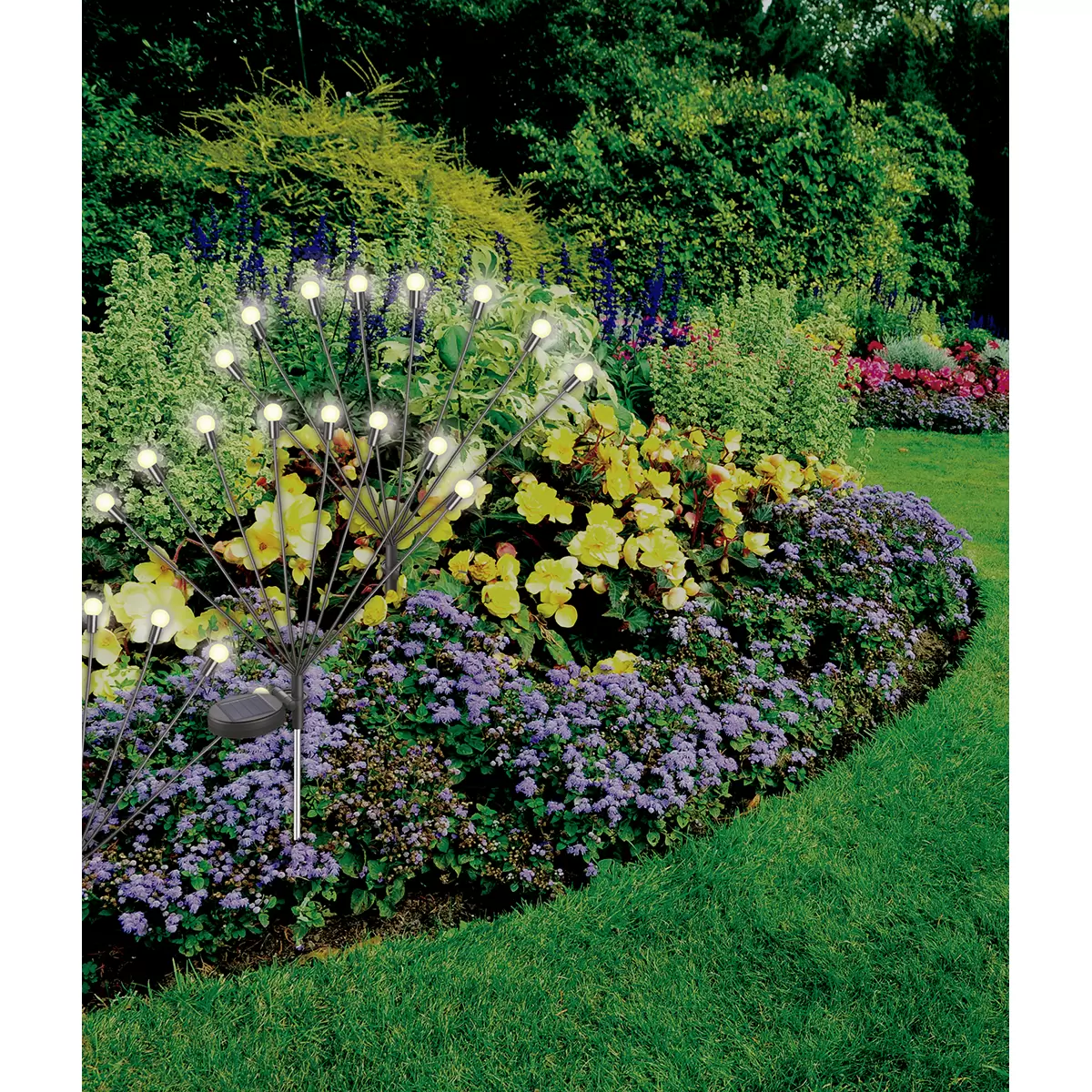 Solarleuchte Glow Lights Silber