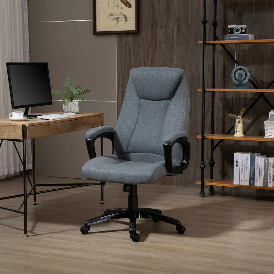 Vinsetto Bürostuhl mit Massagefunktion grau