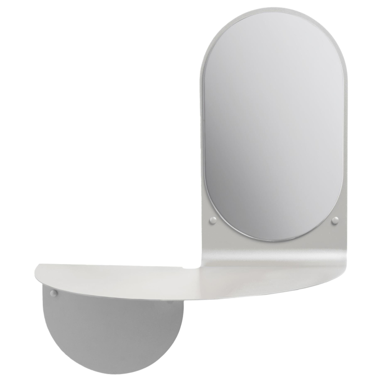 &klevering Flip wandspiegel grijs