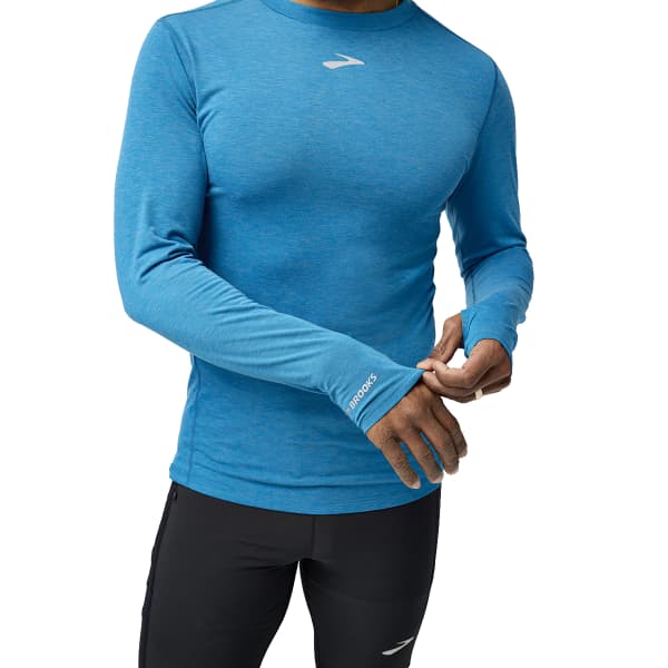 T-shirt running BROOKS HIGH POINT LONG SLEEVE M CELESTIAL