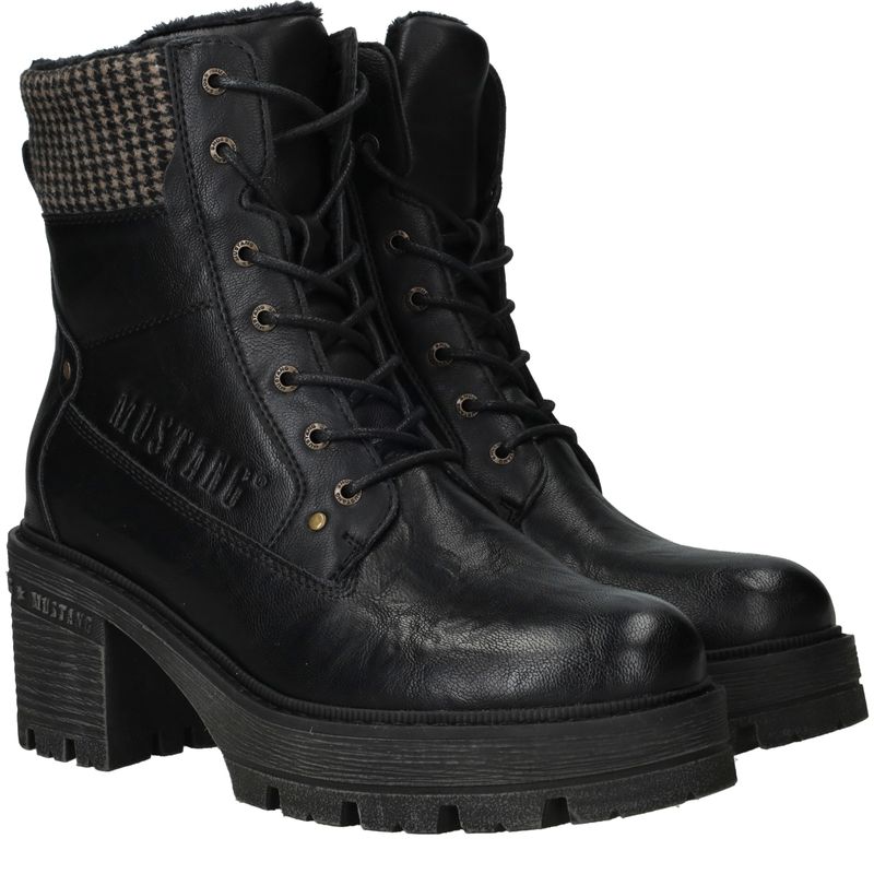 Mustang Veterboots Zwart Dames