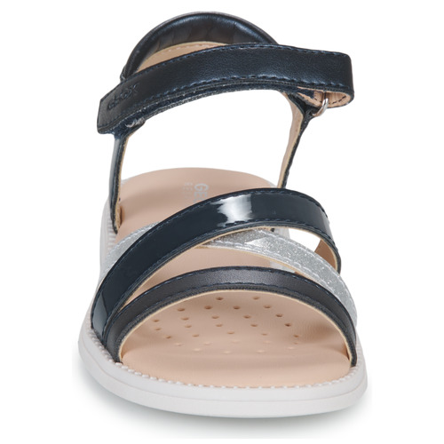 Geox - J SANDAL KARLY GIRL - Marine / Argenté