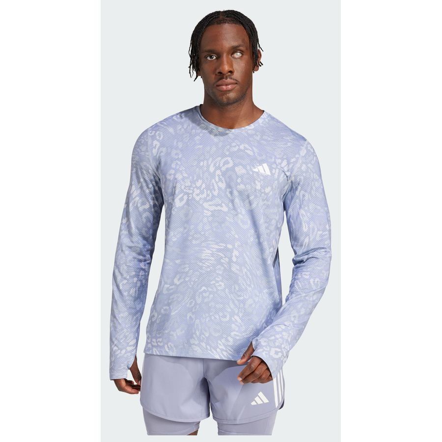 Adidas T-shirt à manches longues Own the Run CLIMACOOL 3 bandes