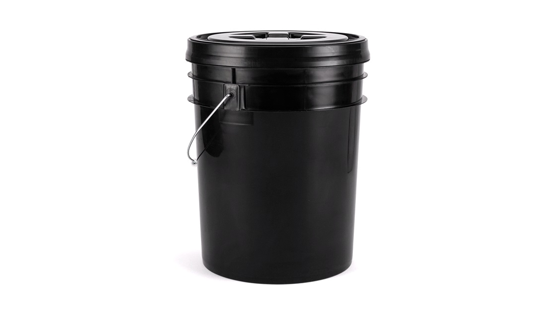Vaskespand 20L med bundfilter og låg