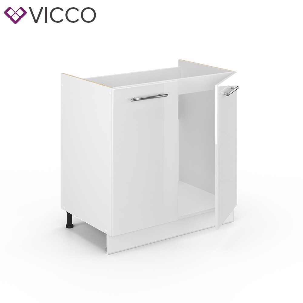 VICCO Spülenunterschrank 80 cm Weiß Küchenzeile Unterschrank Fame