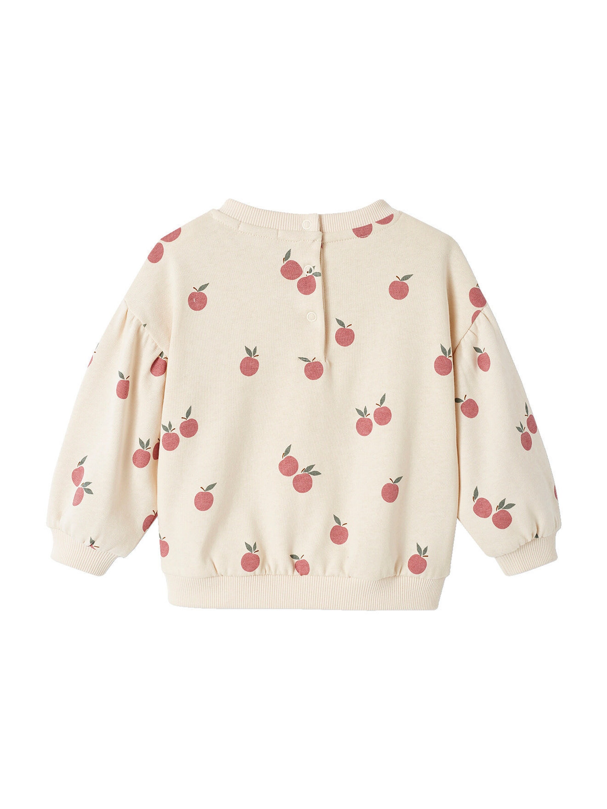 Vertbaudet Baby Sweatshirt wollweiß bedruckt/apfel