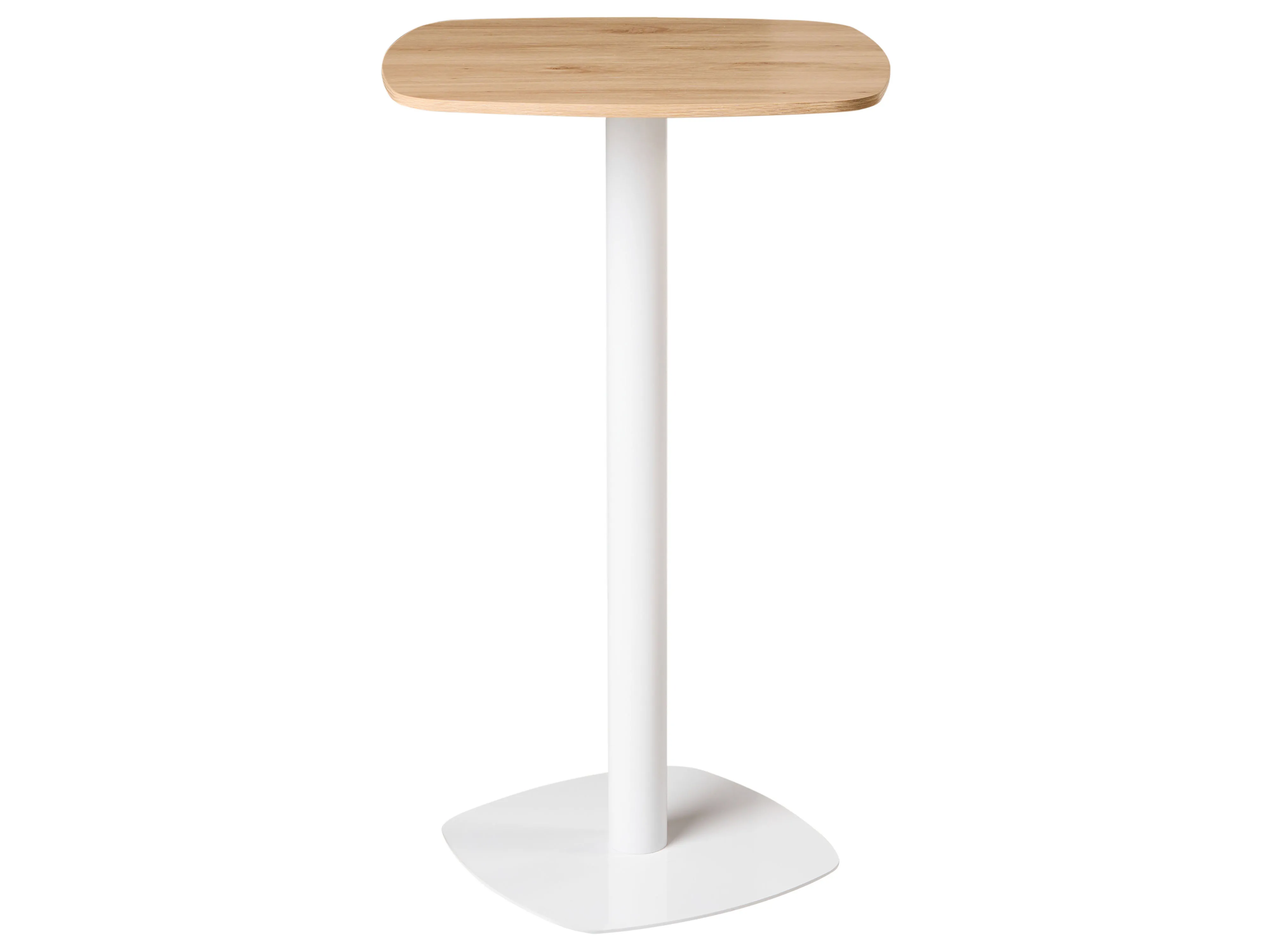 Statafel MORELLA Lichtbruin/wit 60 cm 60 cm