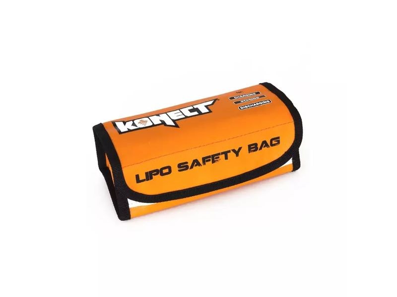 Konect LiPo-Tasche 180 x 60 x 60 mm Tasche zum Lagern und Laden von Lithium Akkus
