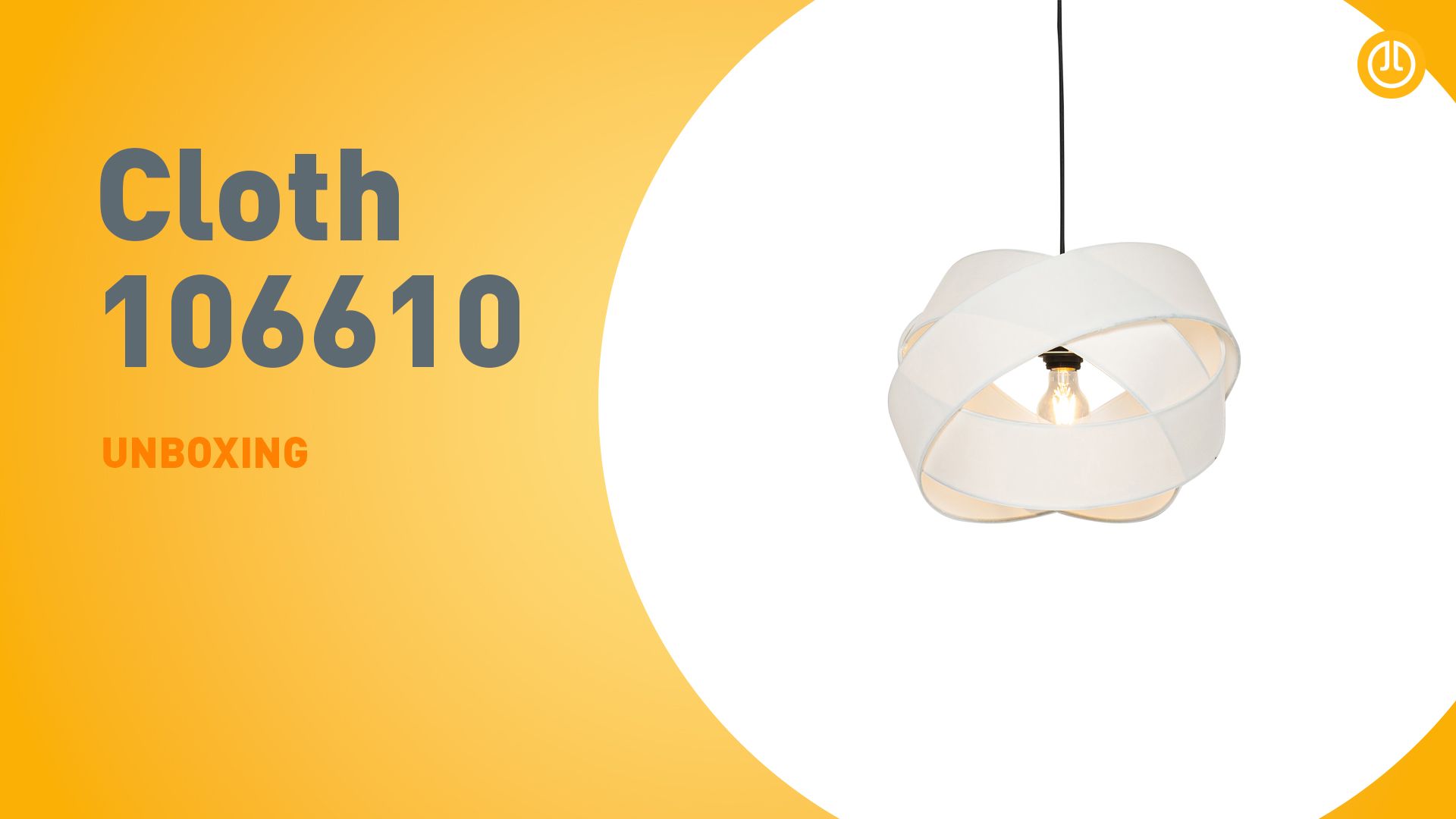 Moderne hanglamp wit met zwart - Cloth