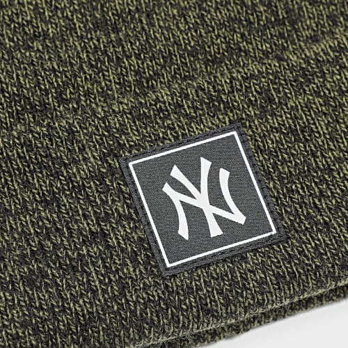 Bonnet Team Cuff New York Yankees Vert Kaki Chiné