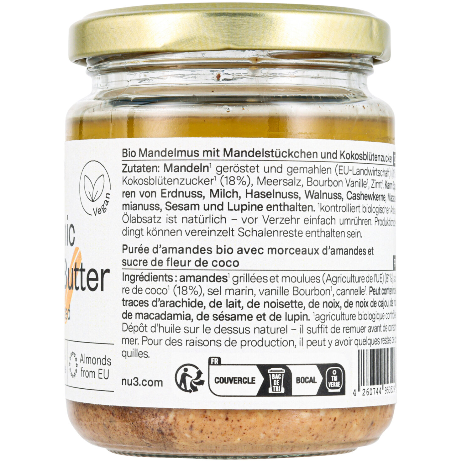 nu3 Bio Almond Butter Caramalized