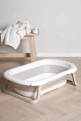 Beemoo CARE Assist Sammenleggbar Badebalje, White/Beige