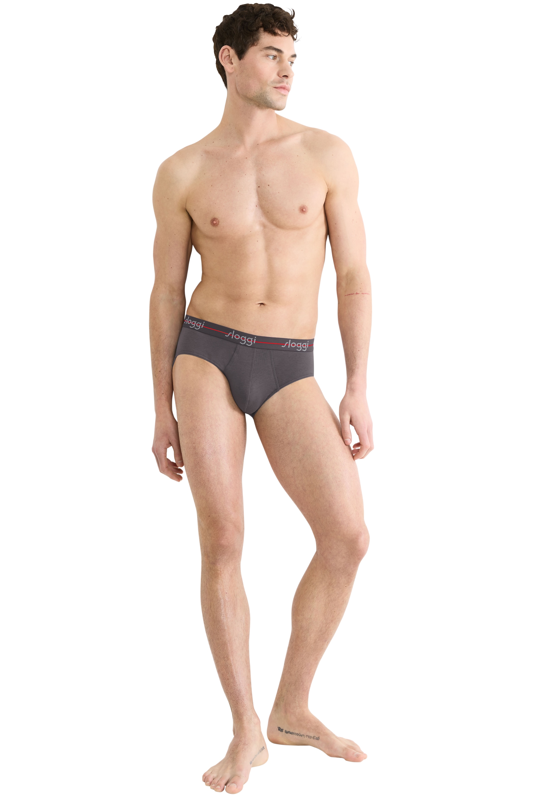 sloggi Slip »men Start Midi C2P box«, sportlicher Schnitt, weicher Bund