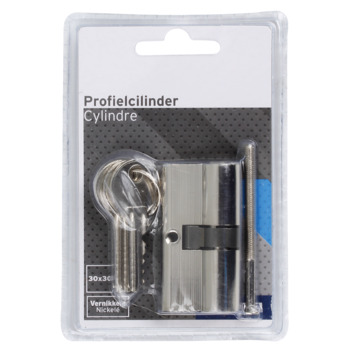 GAMMA profielcilinder nikkel 30/30 mm