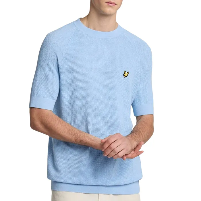 Lyle & Scott Linen Blend Knitted T-shirt Heren