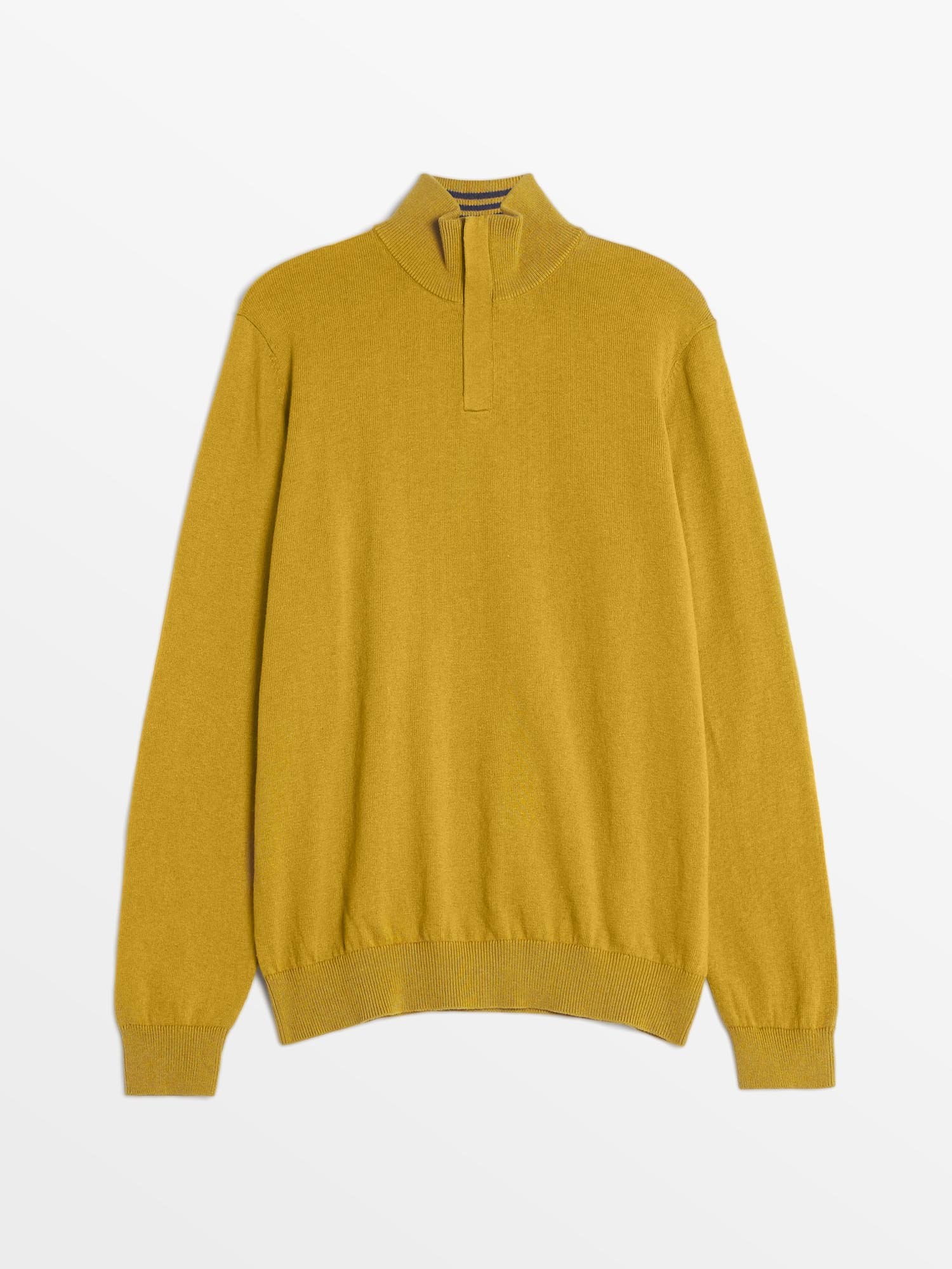 Pull Homme Col Camionneur Jaune
