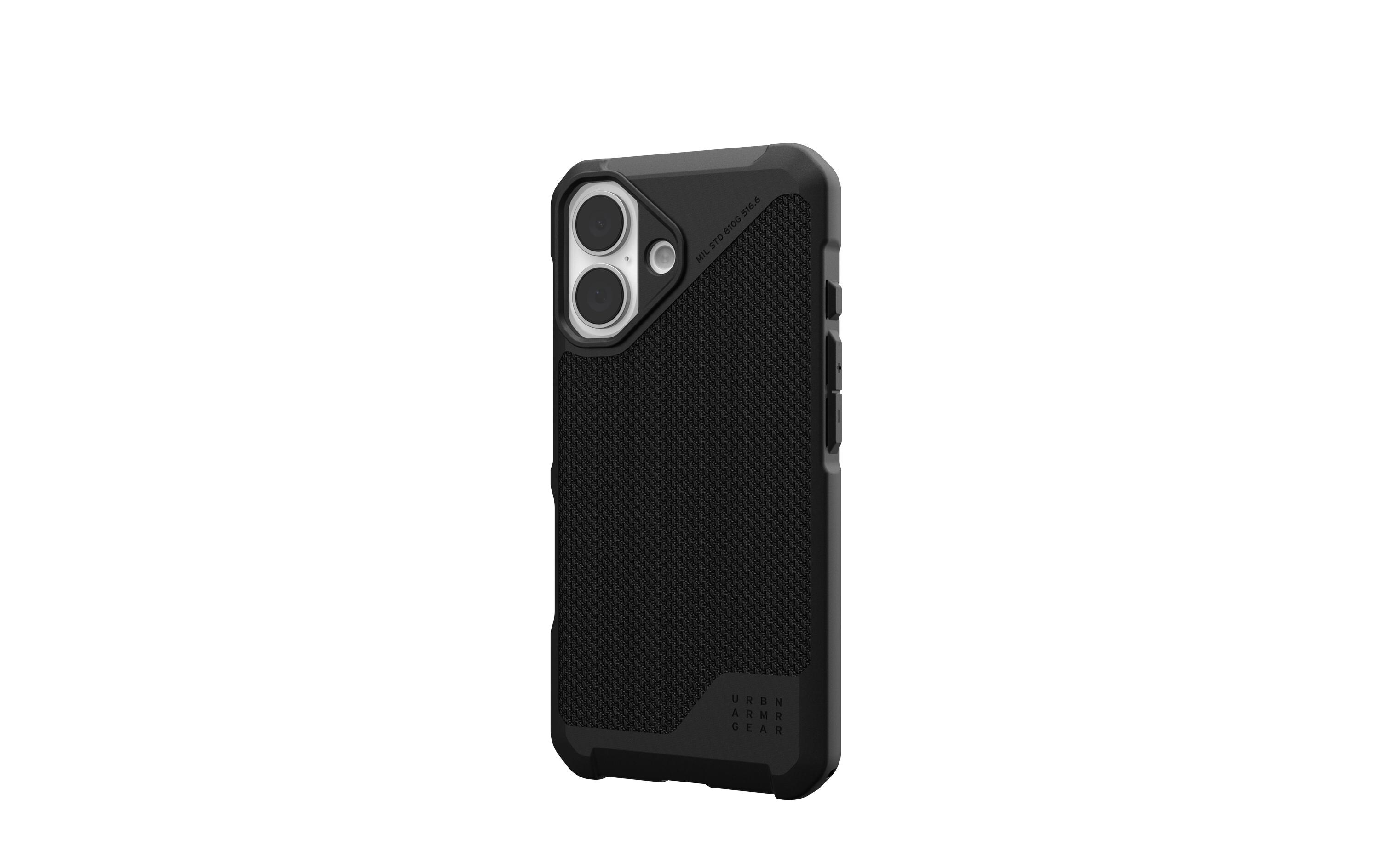 Back Cover Metropolis LT iPhone 16 Kevlar BlackSchutzhülle für das Apple iPhone 16