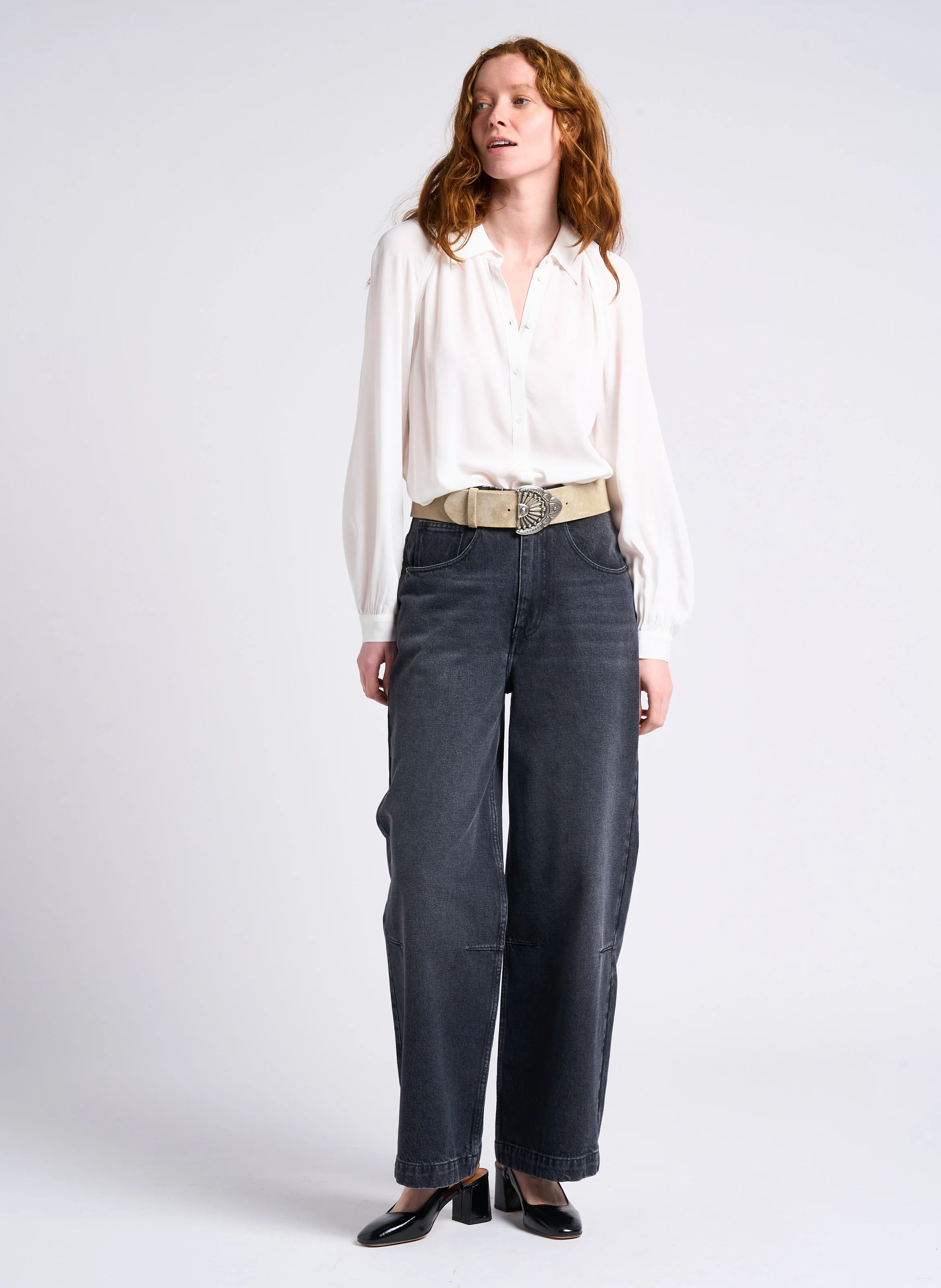 MARVIN - Chemise fluide col classique | Beige