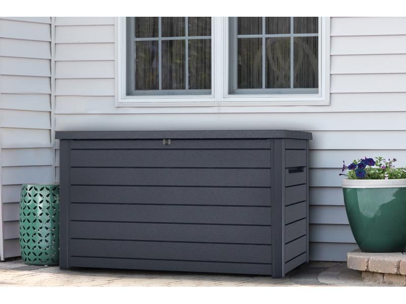 Keter Gartenbox Ontario, Graphit Outdoor-Aufbewahrungsbox 870 l