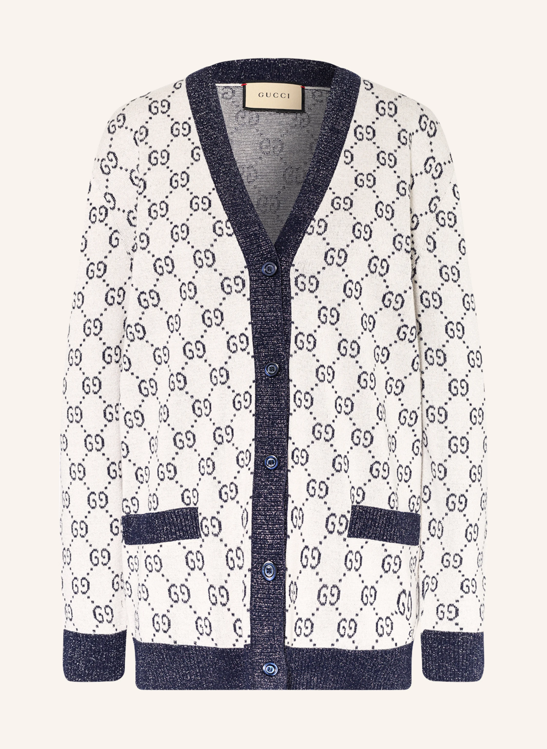 GUCCI Strickjacke mit Glitzergarn