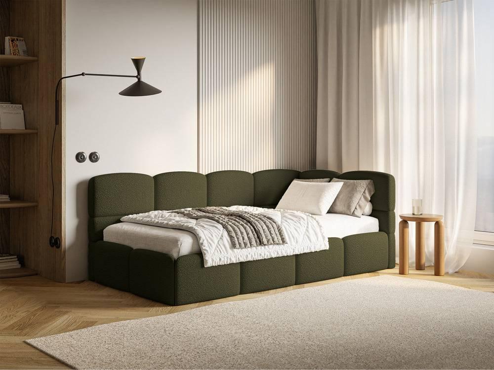 NADUVI Collection Jeugdbed incl matras Chloe rechts bouclé 90x200 met
