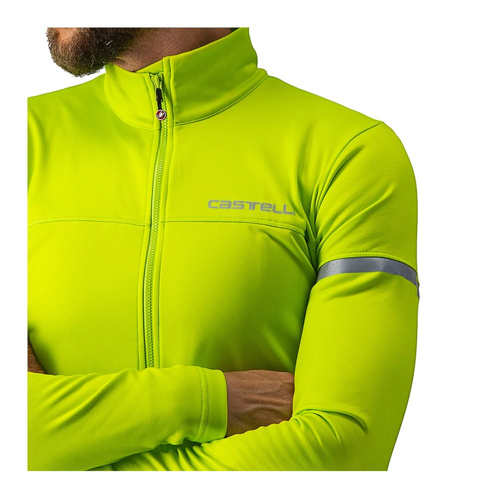 Castelli FONDO 2 - Maillot Homme electric lime/silver reflex