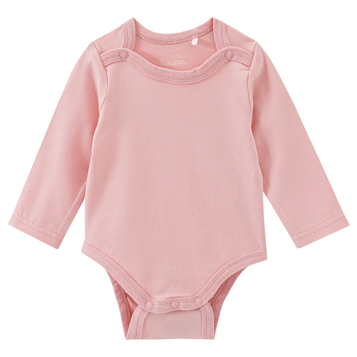 Topomini Baby Strampler und Langarmbody im Set weiss / rosa
