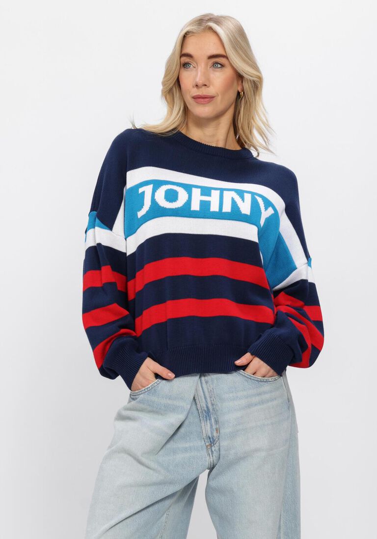 donkerblauwe johny truien/vesten roxy crewneck
