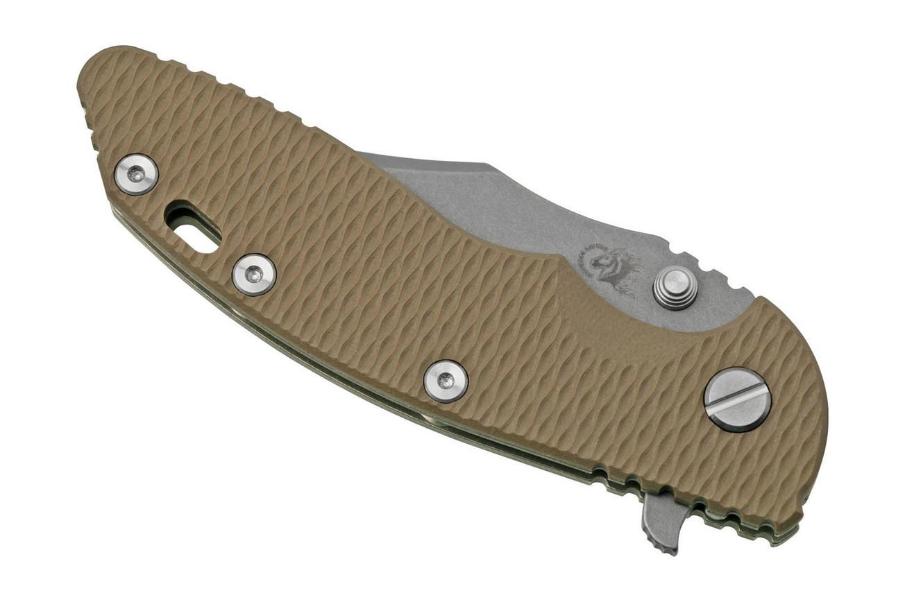 Rick Hinderer XM-18 3.5, S45VN, Bowie Working Finish, FDE G10, zakmes