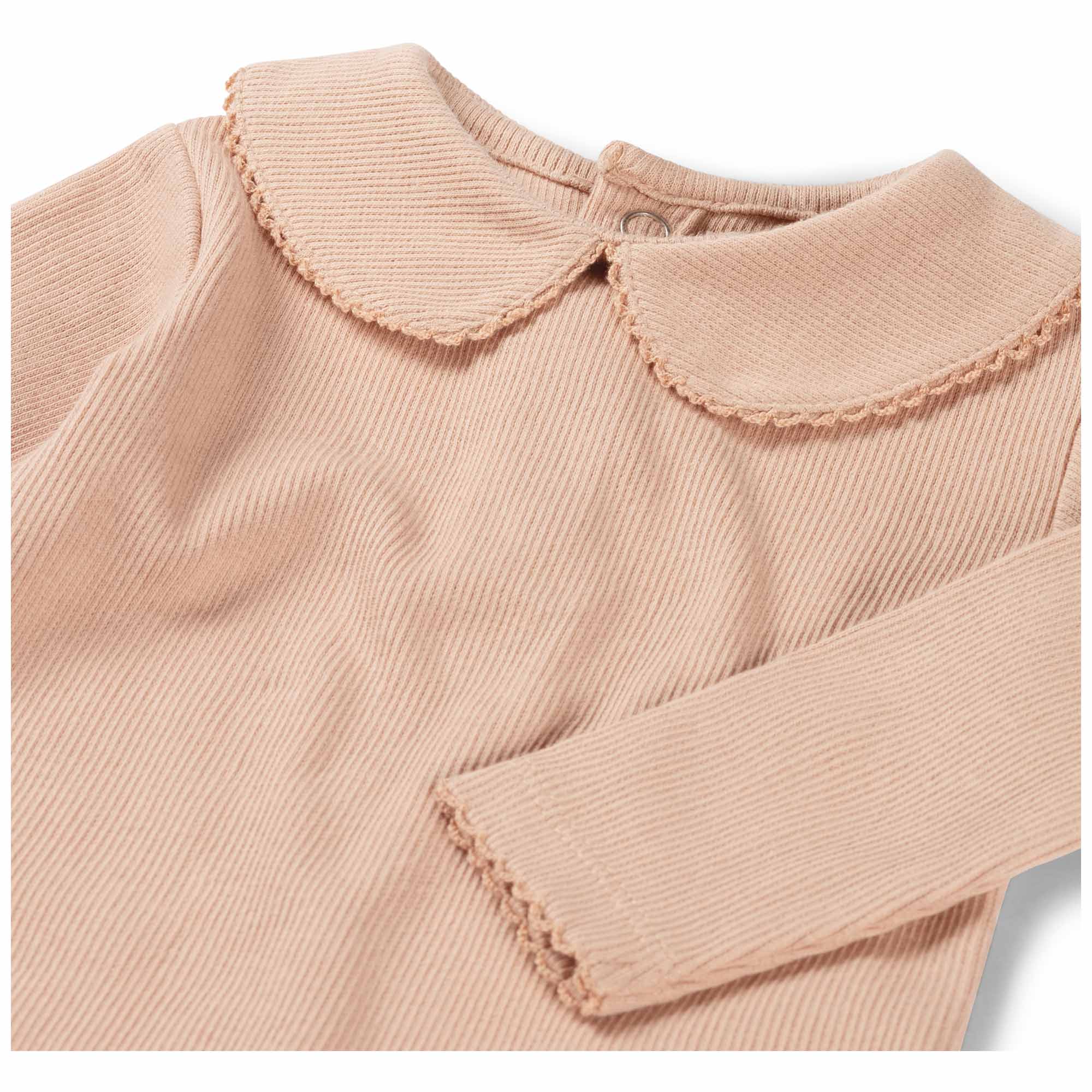 Sweet petit baby shirt Fiep lange mouwen effen roze