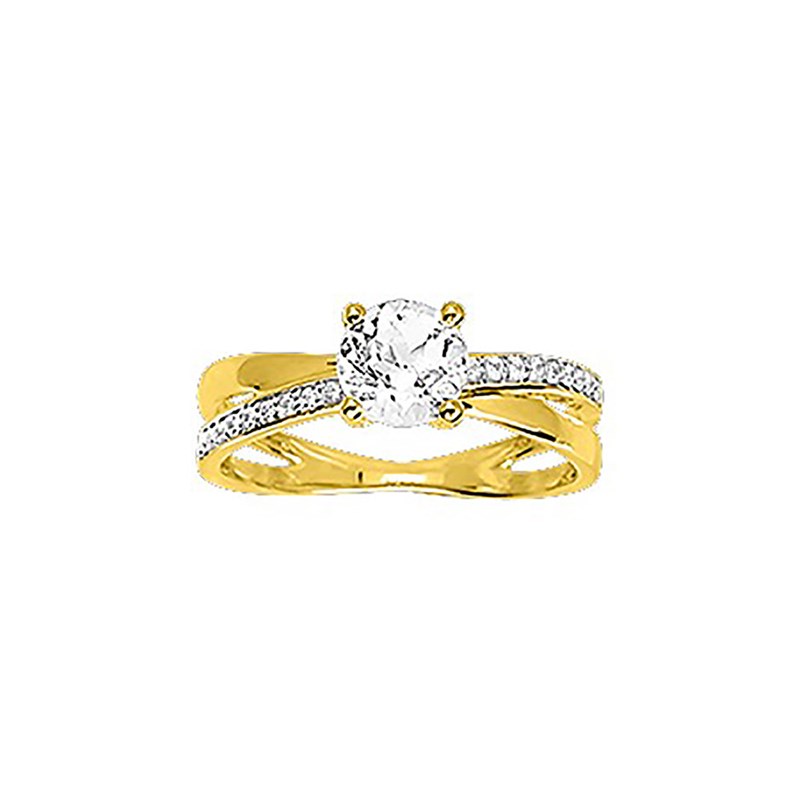 Bague Femme - Oxyde de zirconium - Or 18 Carats