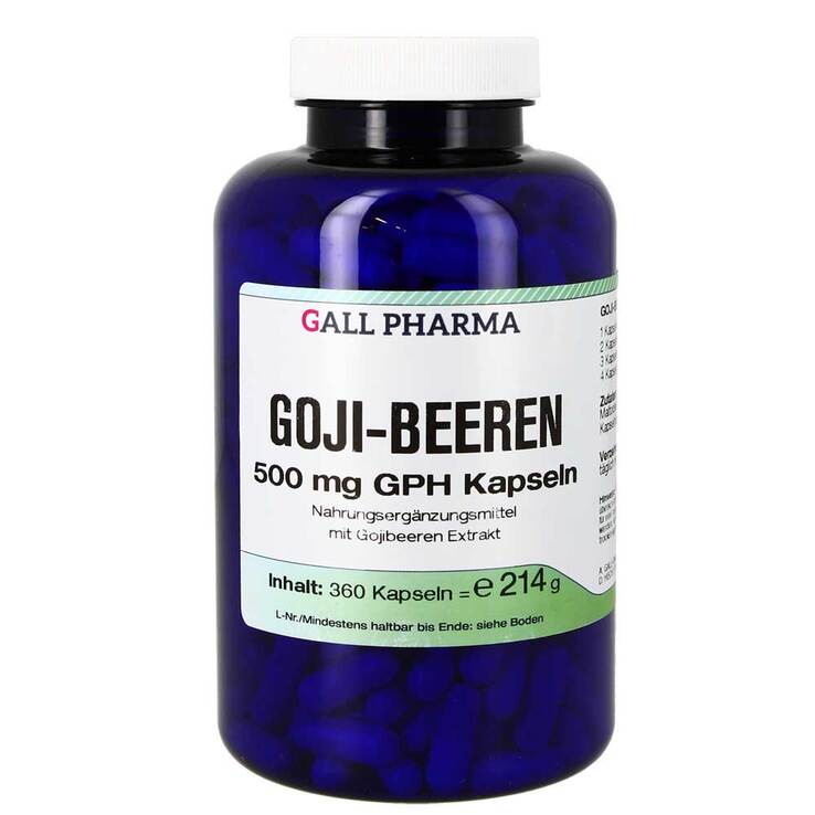 Goji Beeren 500 mg GPH Kapseln, 360 St