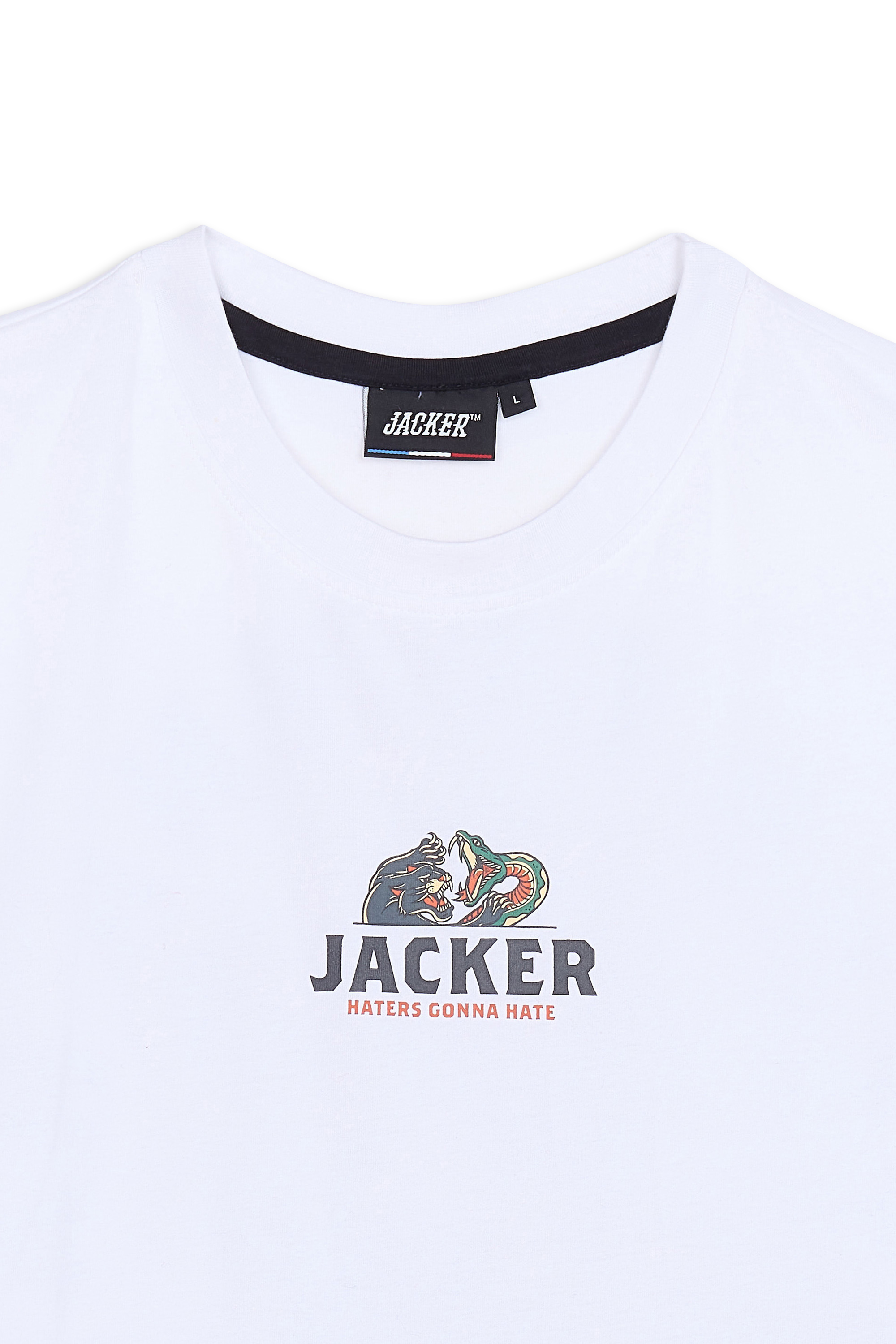 JACKER T-shirt  Haters Blanc
