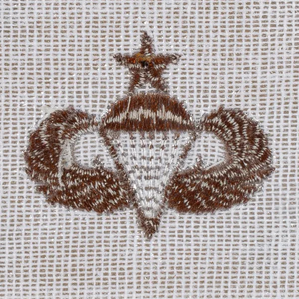 Unbekannt -  Abzeichen US Senior Parachutist Textil desert