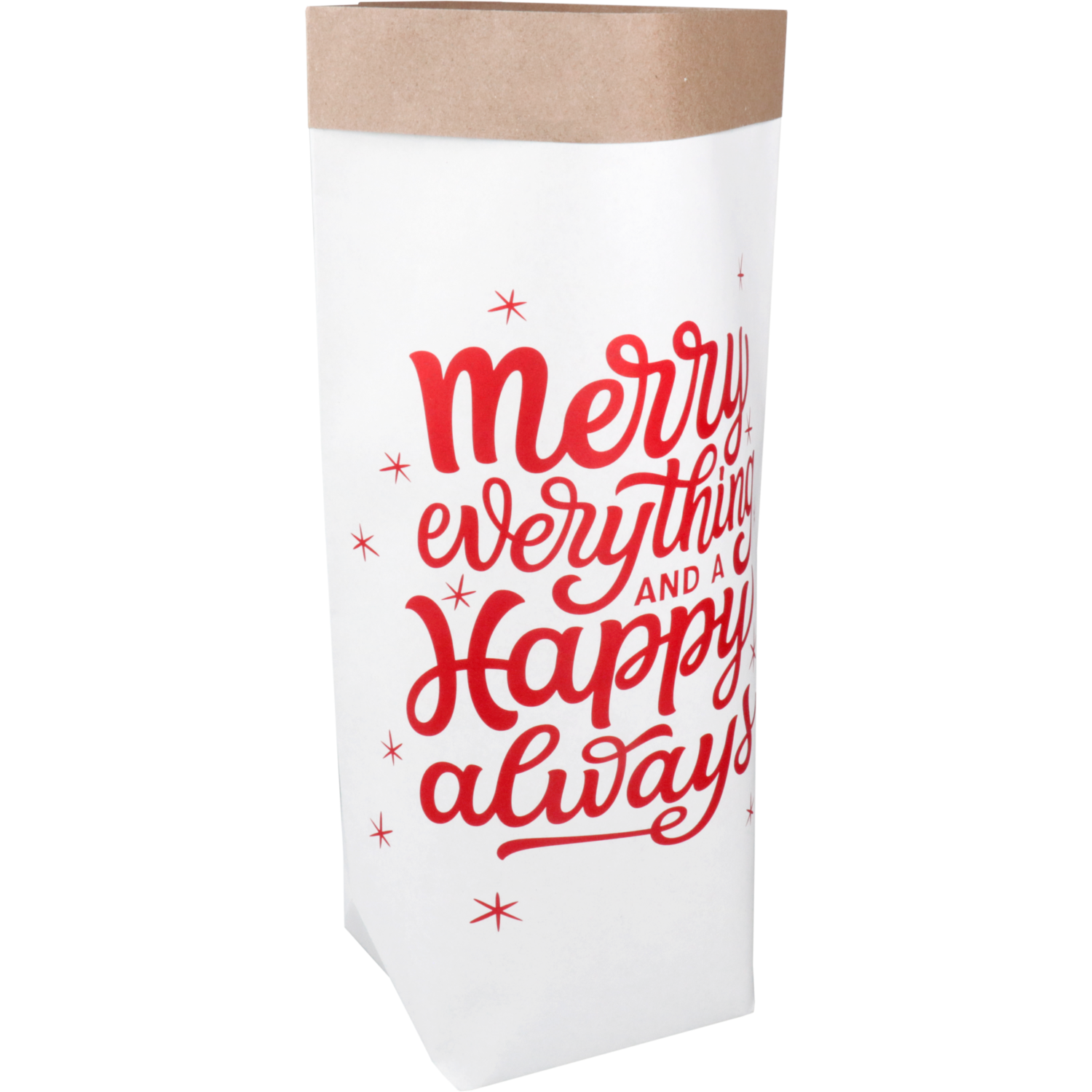Zak, Cadeauzak, Papier, 25/ 12x40cm, Merry Everything,