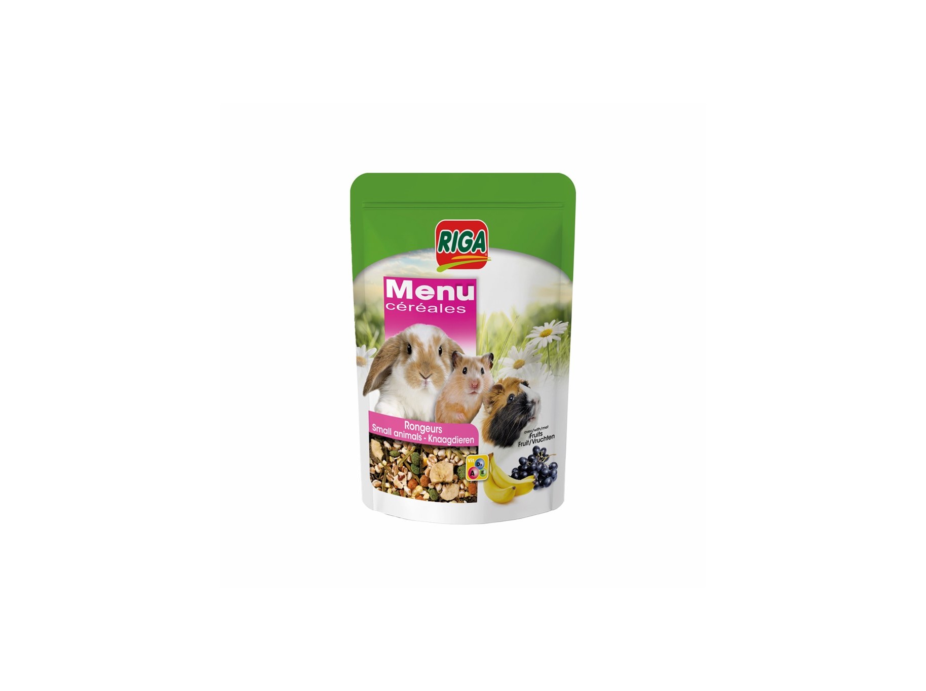 ALIMENTO PARA ROEDORES RIGA FIBRA E FRUTA 350G
