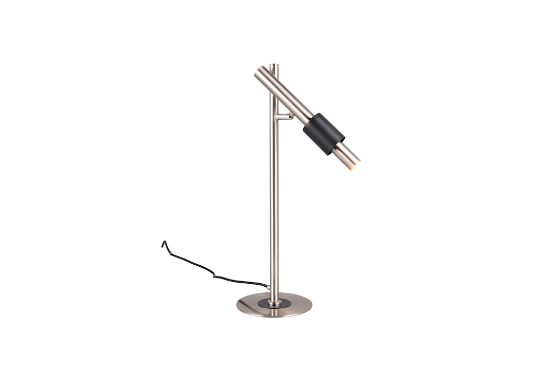 TRIO LED Tischlampe TRS IKARIS nickelfarbig