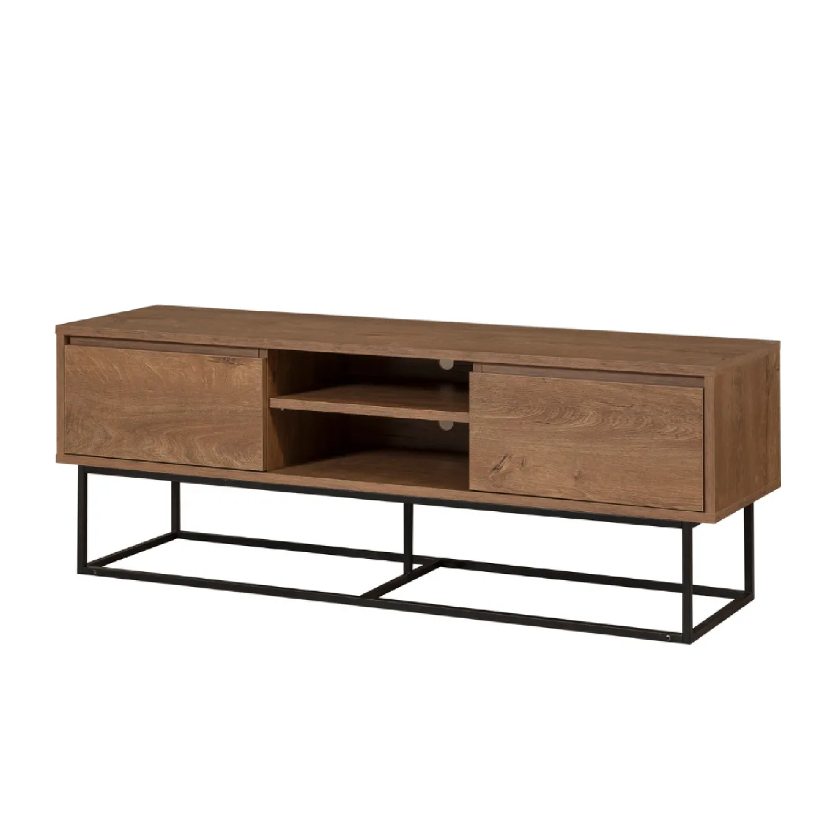 Concept Usine Meuble TV HAYE - Bois et Noir
